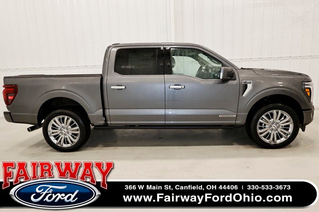 Carbonized Gray Metallic 2025 Ford F-150 Platinum SuperCrew 4WD Pickup Truck Four-Wheel Drive Automatic