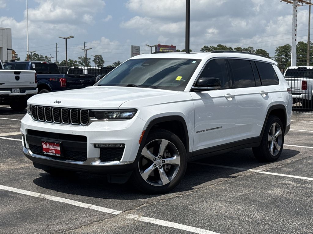 2021 Jeep Grand Cherokee L Limited White at Mac Haik CDJR North Houston