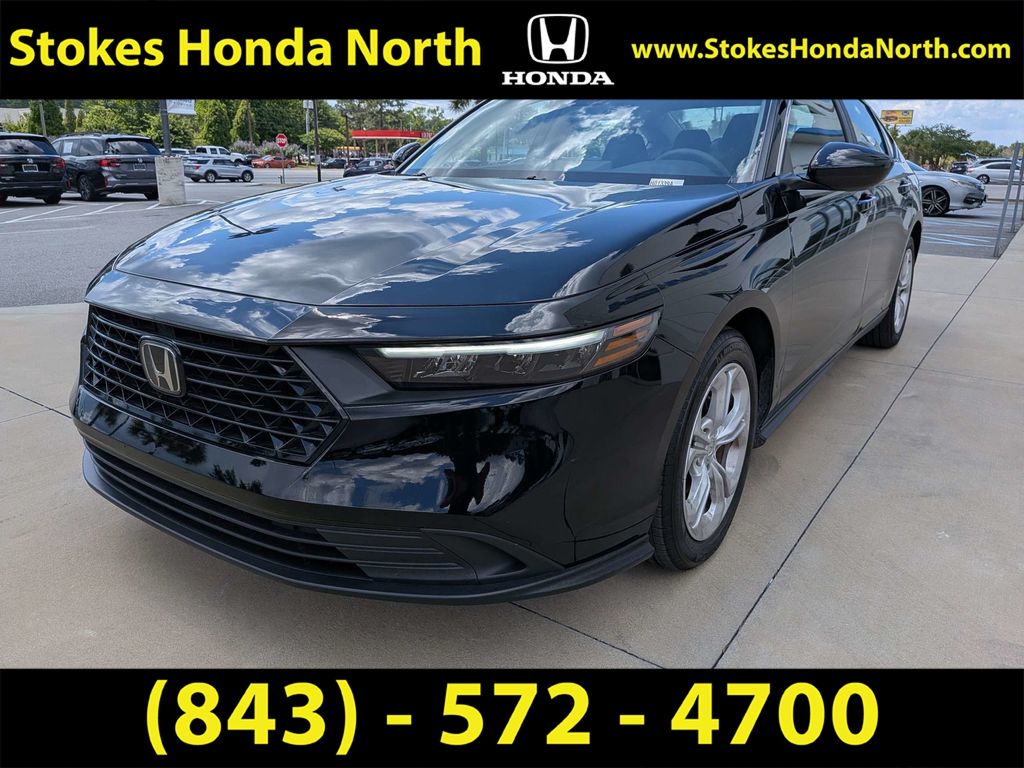 2025 Honda Accord LX Black at Stokes Honda North