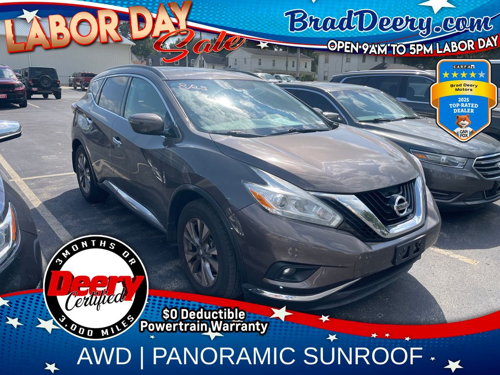 Java Metallic 2016 Nissan Murano SUV / Crossover All-Wheel Drive Continuously Variable Transmission