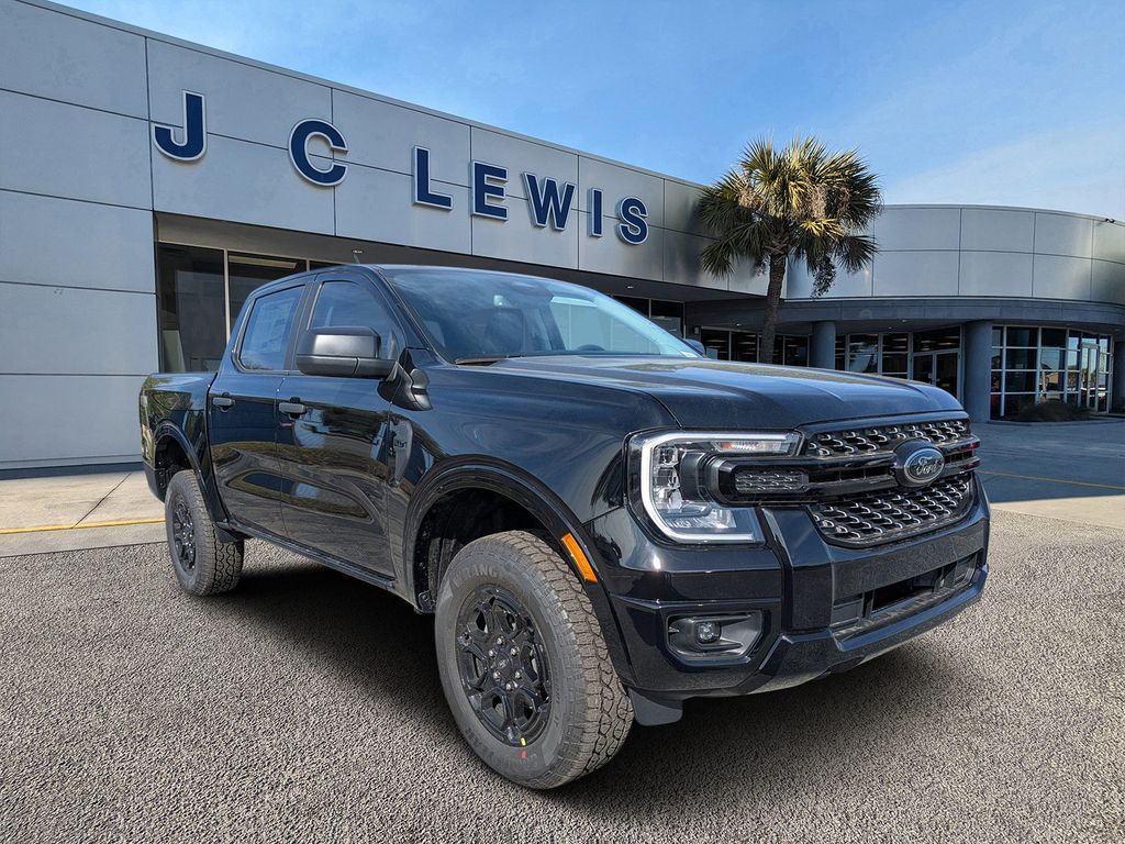 Shadow Black 2026 Ford Ranger XLT SuperCrew 4WD Pickup Truck Four-Wheel Drive Automatic