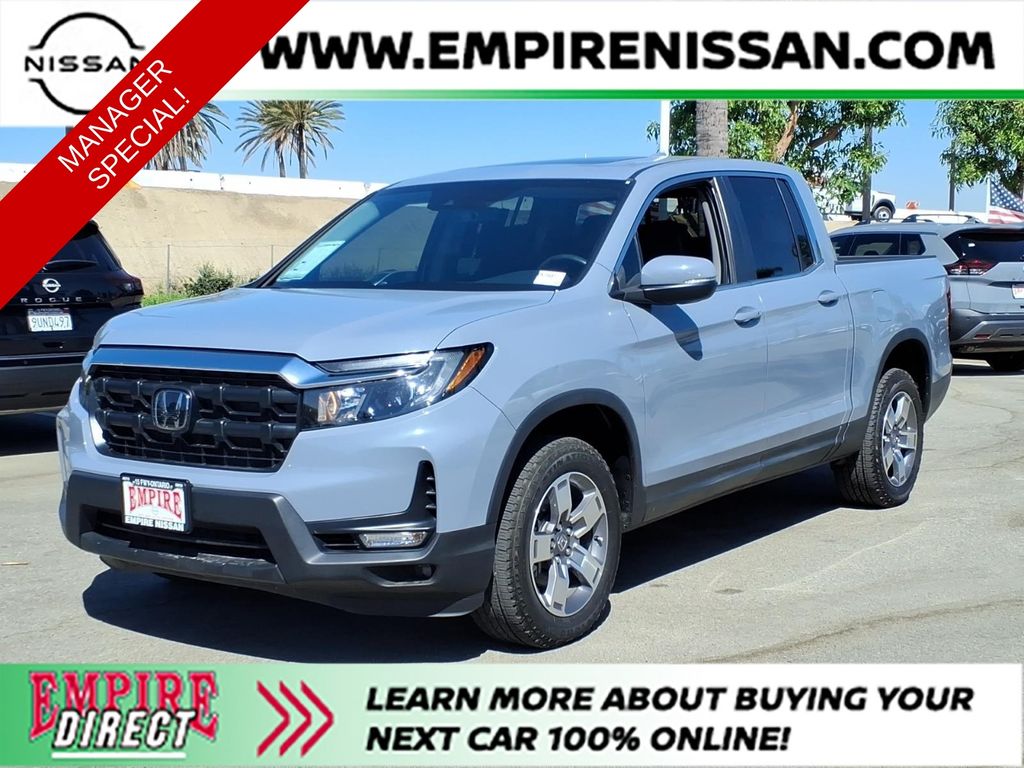 Gray 2024 Honda Ridgeline Pickup Truck All-Wheel Drive 9-Speed Automatic