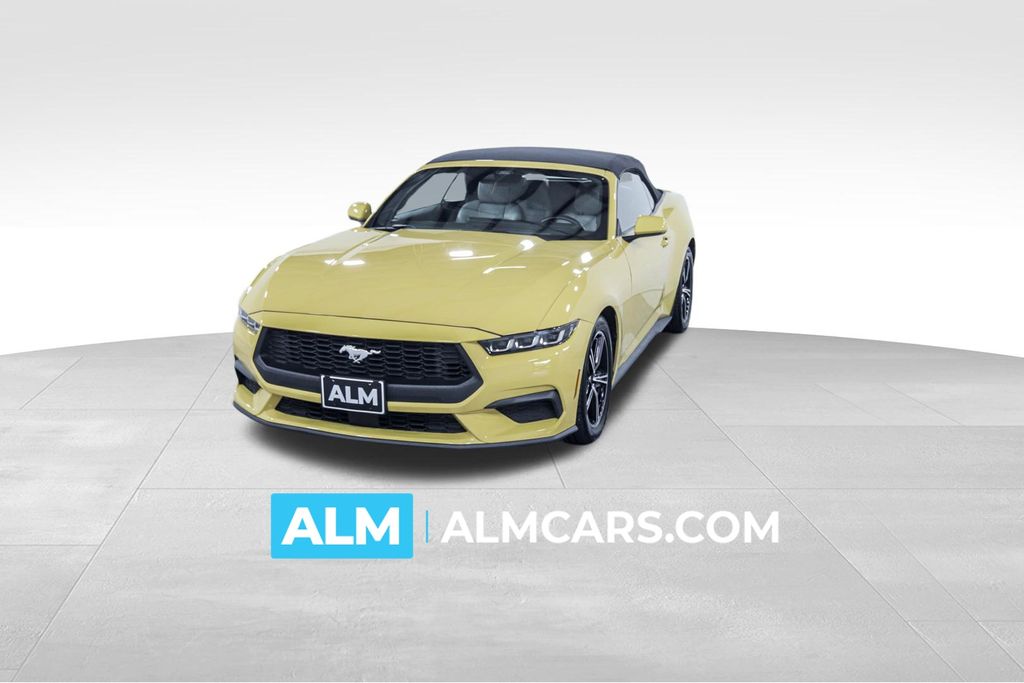 Yellow 2024 Ford Mustang Convertible Rear-Wheel Drive Automatic