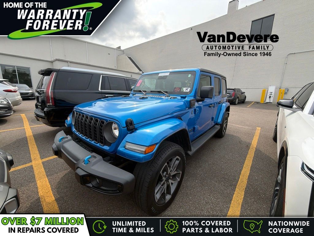 Hydro Blue Pearl Coat 2024 Jeep Wrangler 4xe SUV / Crossover Four-Wheel Drive 8-Speed Automatic