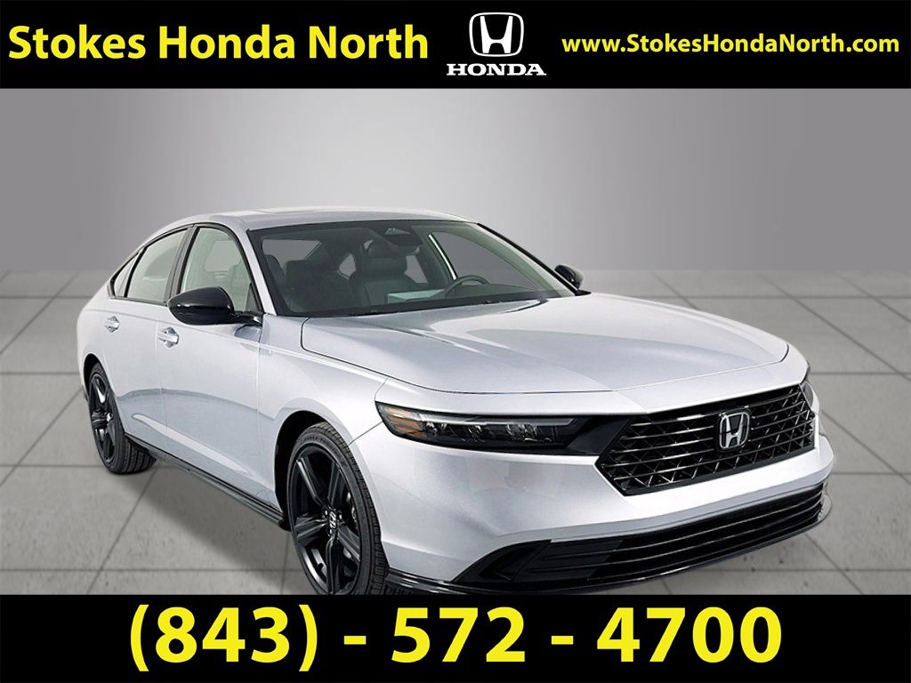 2026 Honda Accord Hybrid Sport-L Silver at Stokes Honda North