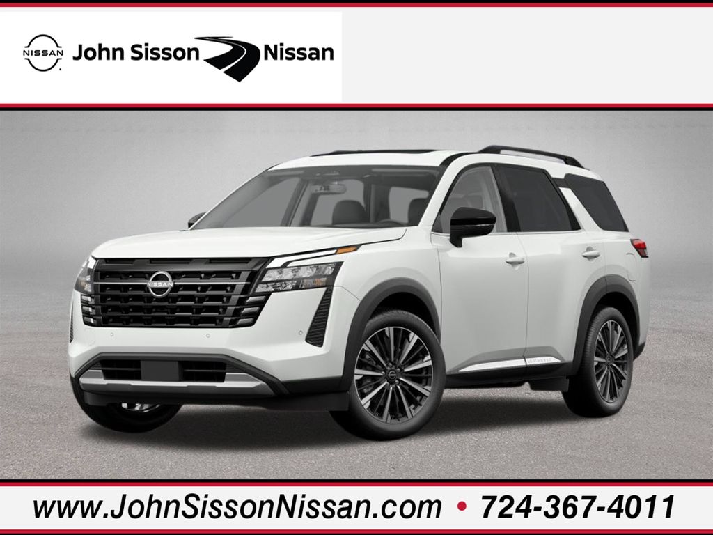 2026 Nissan Pathfinder Platinum White at John Sisson Motors