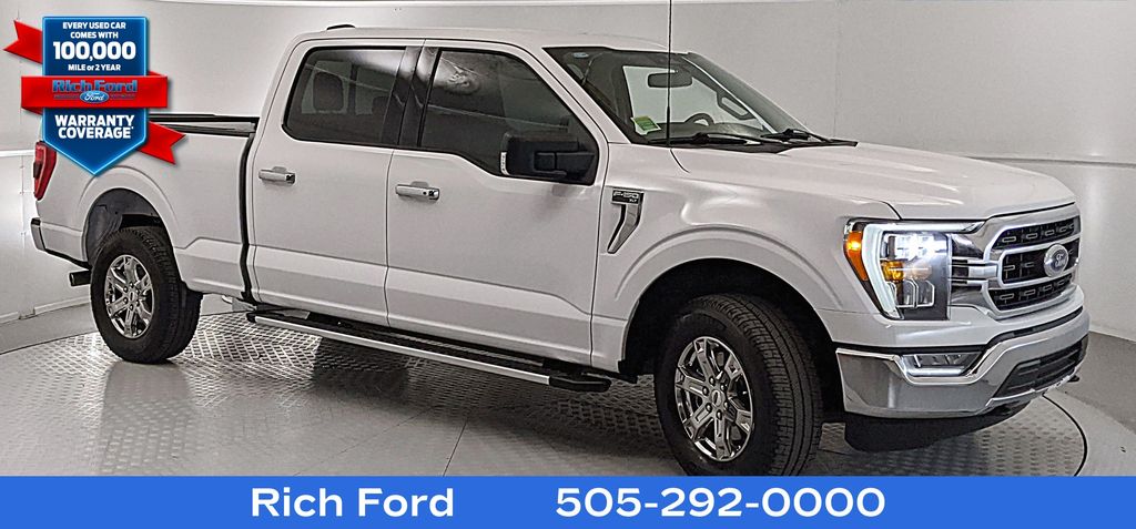 Oxford White 2023 Ford F-150 XLT SuperCrew 4WD Pickup Truck Four-Wheel Drive Automatic