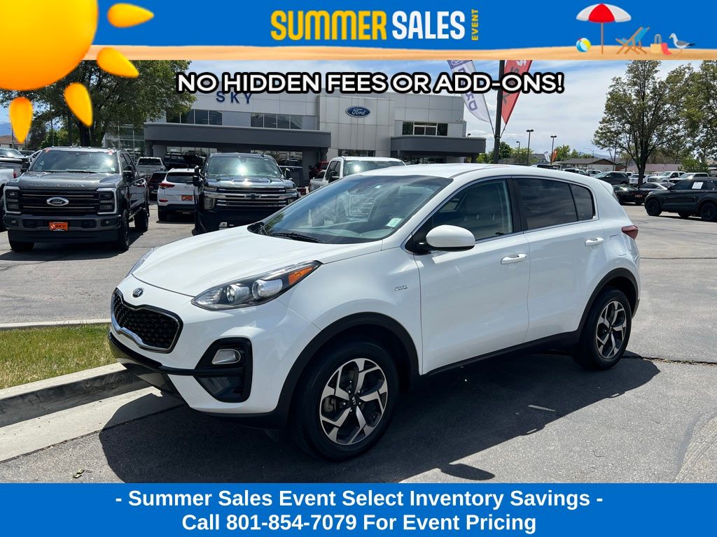 Clear White 2020 Kia Sportage LX AWD SUV / Crossover All-Wheel Drive 6-Speed Automatic Overdrive