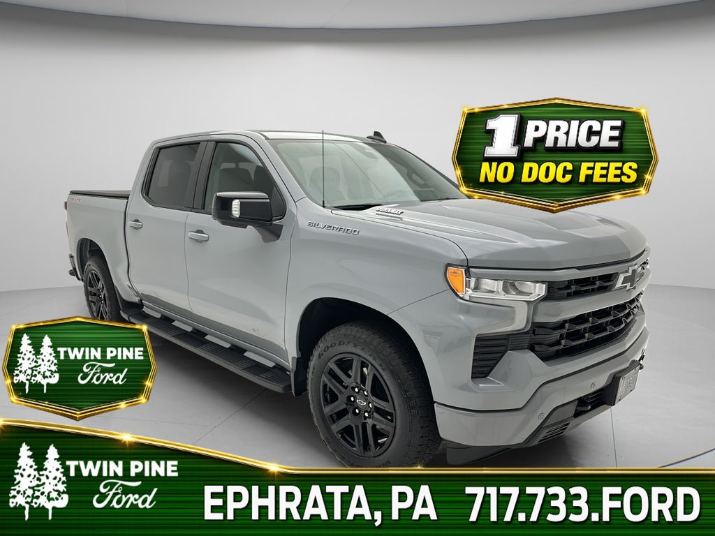 Slate Gray Metallic 2025 Chevrolet Silverado 1500 Pickup Truck Four-Wheel Drive Automatic
