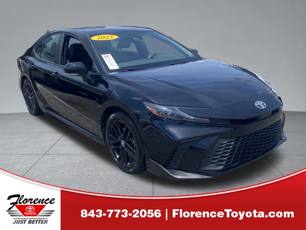 Midnight Black Metallic 2025 Toyota Camry Sedan Front-Wheel Drive Continuously Variable Transmission