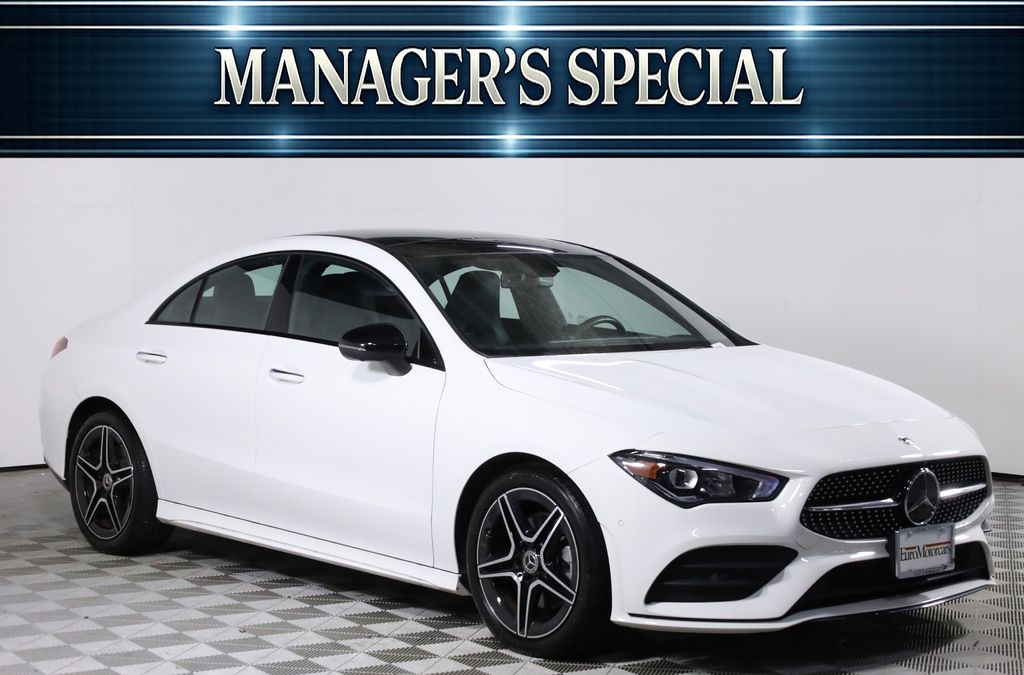 Polar White 2022 Mercedes-Benz CLA Coupe All-Wheel Drive 7-Speed Automatic