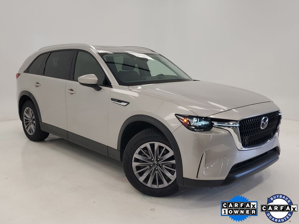 Gray (Platinum Quartz) 2025 Mazda CX-90 3.3 Turbo Preferred AWD SUV / Crossover All-Wheel Drive 8-Speed Automatic