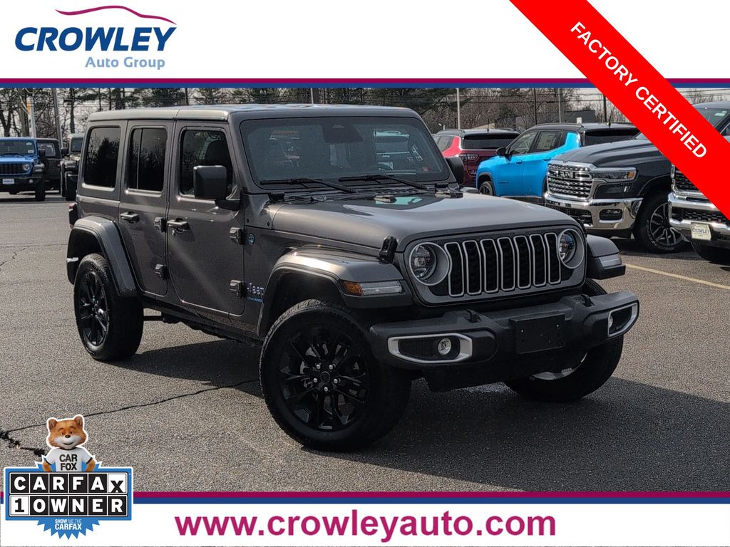 Gray (Granite Crystal Metallic Clearcoat) 2025 Jeep Wrangler 4xe Sahara 4WD SUV / Crossover Four-Wheel Drive 8-Speed Automatic