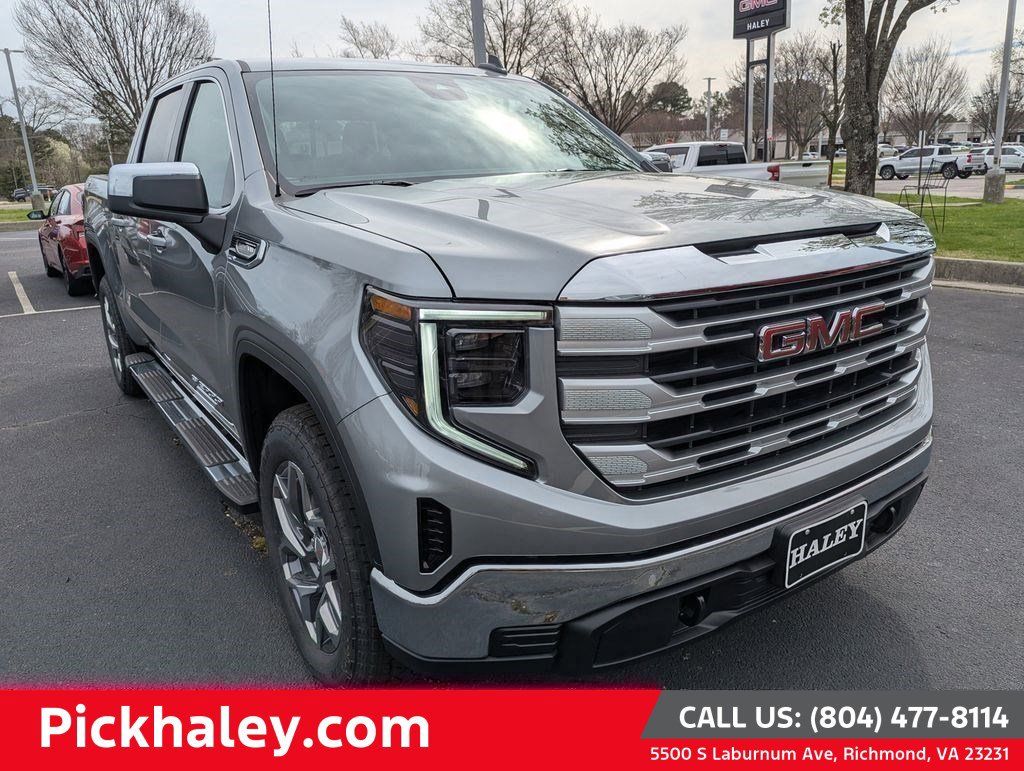 Sterling Metallic 2026 GMC Sierra 1500 SLE Crew Cab 4WD Pickup Truck Four-Wheel Drive Automatic