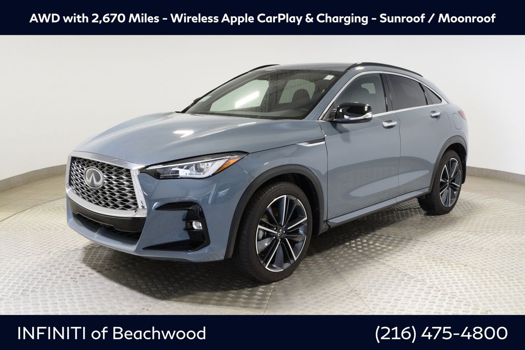 Slate Gray 2025 INFINITI QX55 Luxe AWD SUV / Crossover All-Wheel Drive Continuously Variable Transmission