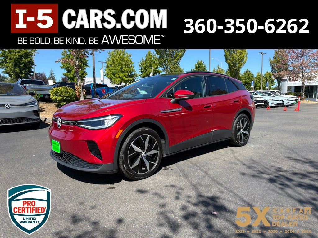 Red Metallic 2023 Volkswagen ID.4 SUV / Crossover Rear-Wheel Drive Automatic