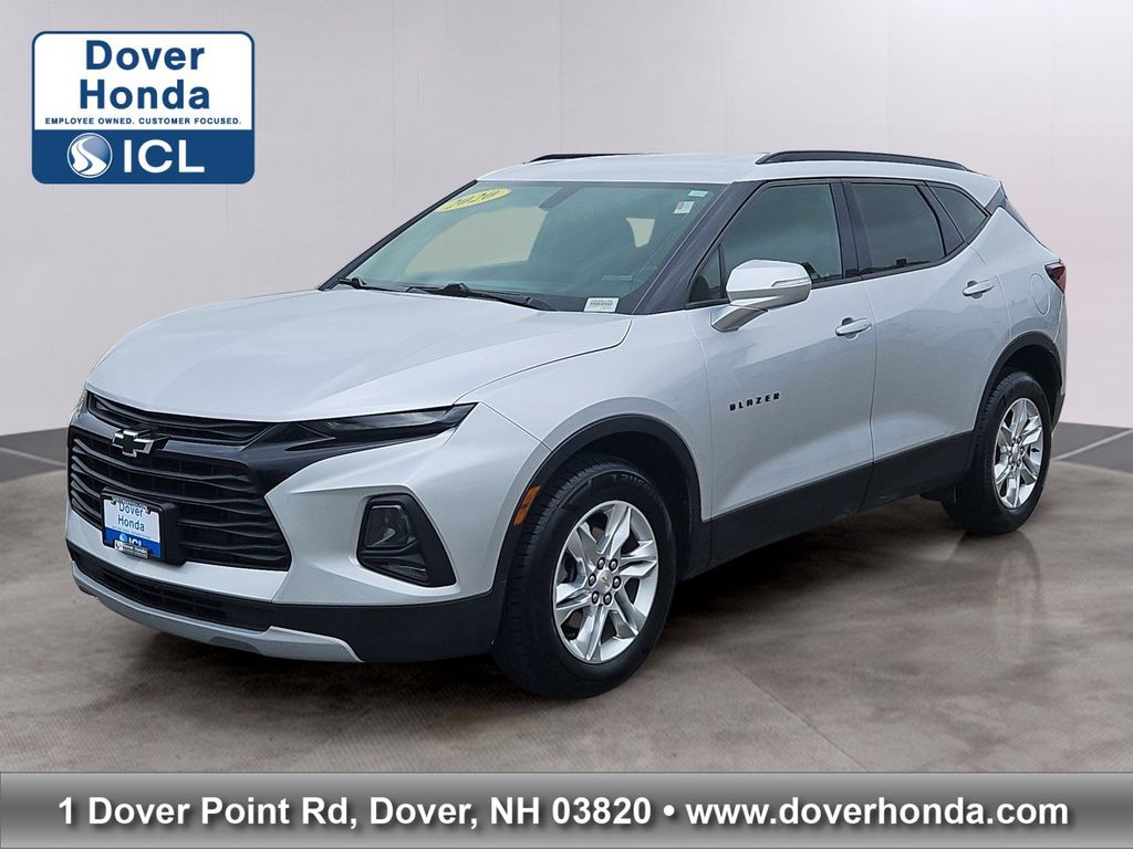 Silver Ice Metallic 2020 Chevrolet Blazer SUV / Crossover All-Wheel Drive 9-Speed Automatic