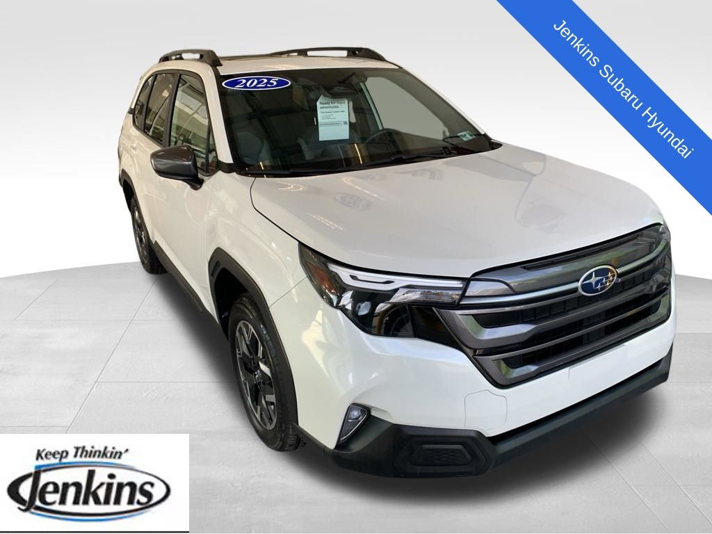 Crystal White Pearl 2025 Subaru Forester SUV / Crossover All-Wheel Drive Continuously Variable Transmission
