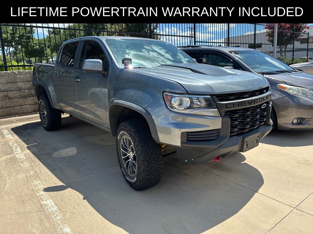 Gray (Satin Steel Metallic) 2022 Chevrolet Colorado Pickup Truck Four-Wheel Drive 8-Speed Automatic