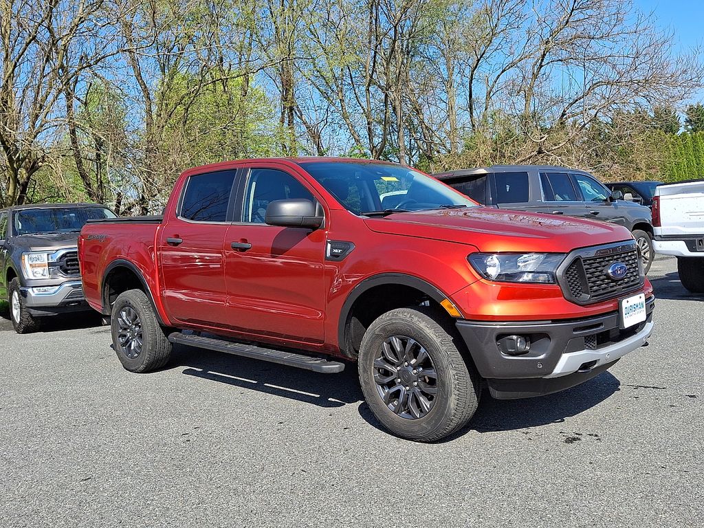 Hot Pepper Red Metallic Tinted Clearcoat 2019 Ford Ranger XLT SuperCrew 4WD Pickup Truck Four-Wheel Drive Automatic
