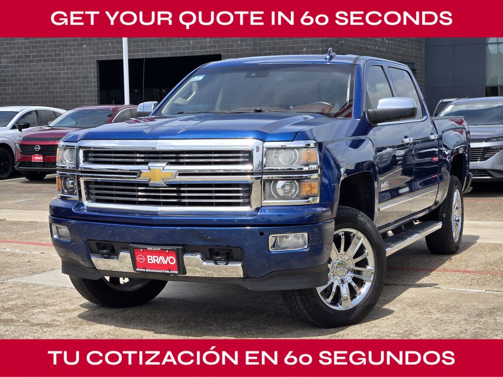 Deep Ocean Blue Metallic 2015 Chevrolet Silverado 1500 Pickup Truck Four-Wheel Drive 6-Speed Automatic Overdrive