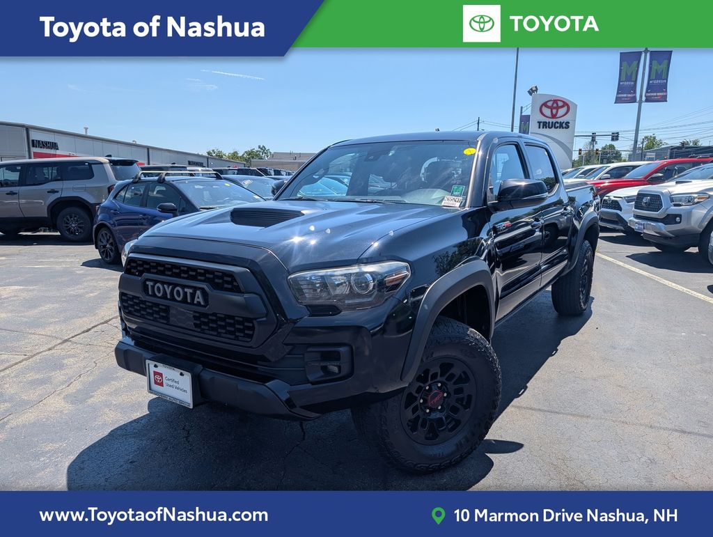Midnight Black Metallic 2019 Toyota Tacoma Pickup Truck Four-Wheel Drive 6-Speed Automatic