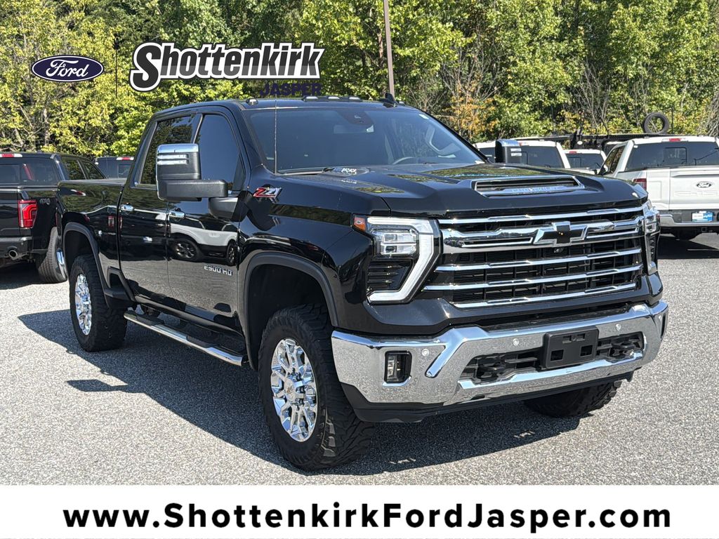 Black 2024 Chevrolet Silverado 2500HD Pickup Truck Four-Wheel Drive Automatic