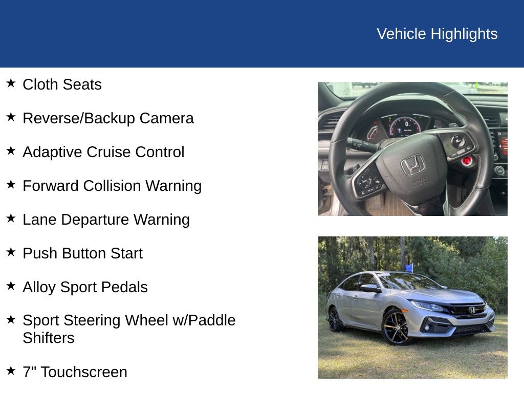 2021 Honda Civic Hatchback Sport