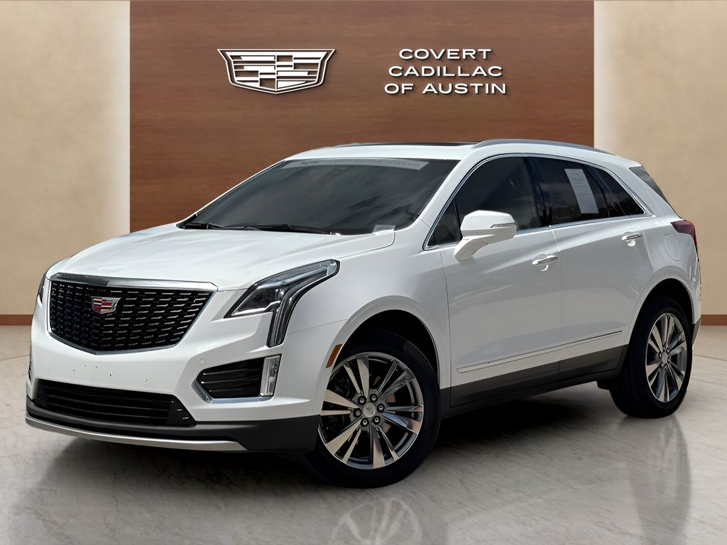 Crystal White 2024 Cadillac XT5 Premium Luxury FWD SUV / Crossover Front-Wheel Drive 9-Speed Automatic