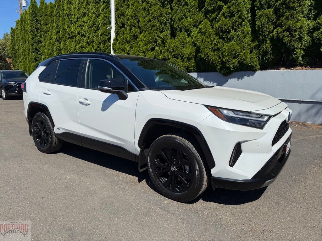 Midnight Black Metallic 2023 Toyota RAV4 Hybrid SUV / Crossover All-Wheel Drive Continuously Variable Transmission
