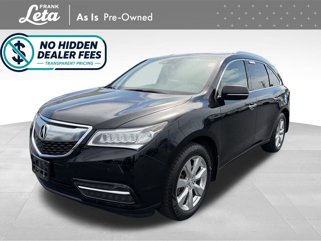 Crystal Black Pearl 2016 Acura MDX SUV / Crossover All-Wheel Drive 9-Speed Automatic
