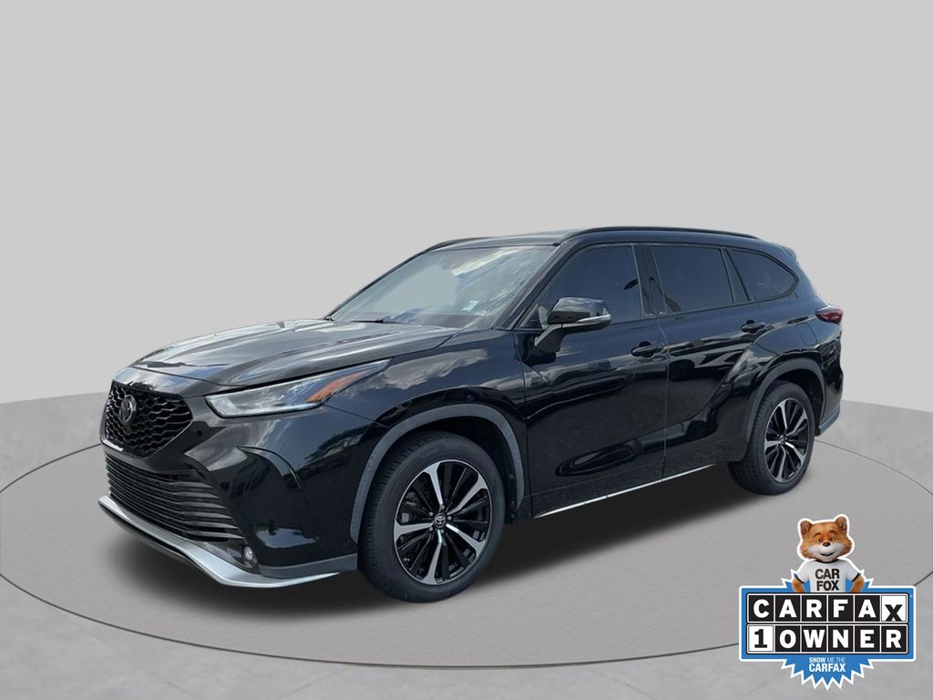 Midnight Black Metallic 2021 Toyota Highlander SUV / Crossover Front-Wheel Drive 8-Speed Automatic