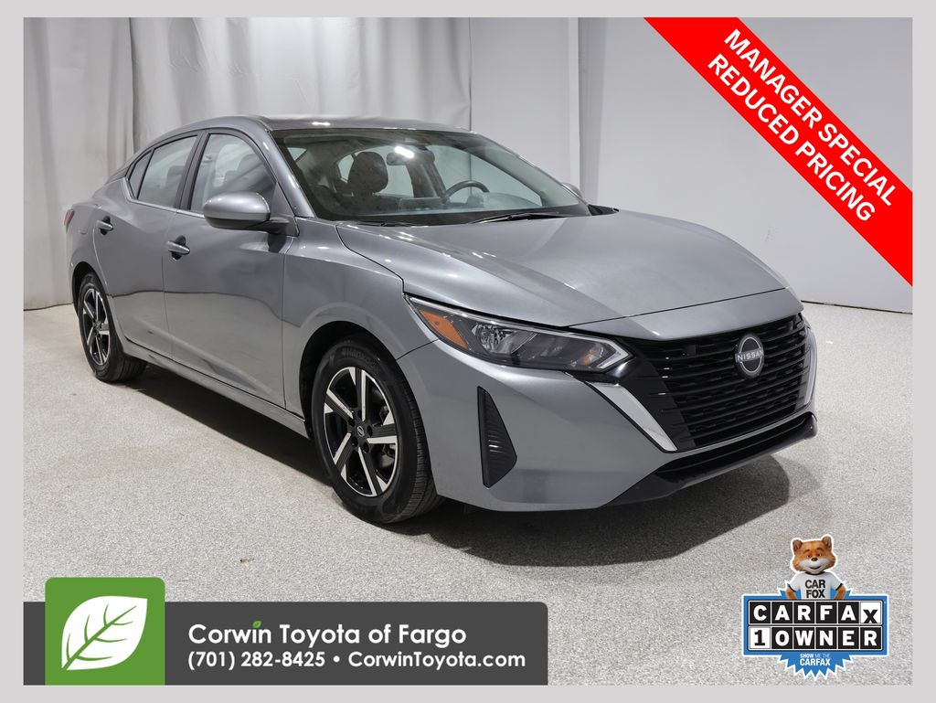 Gray (Gun Metallic) 2025 Nissan Sentra SV FWD Sedan Front-Wheel Drive Continuously Variable Transmission