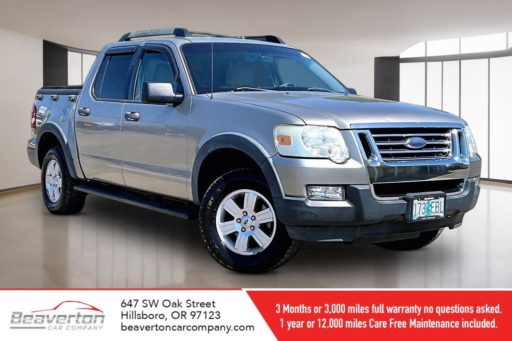 Silver Birch Clearcoat Metallic 2008 Ford Explorer Sport Trac Pickup Truck Four-Wheel Drive 5-Speed Automatic