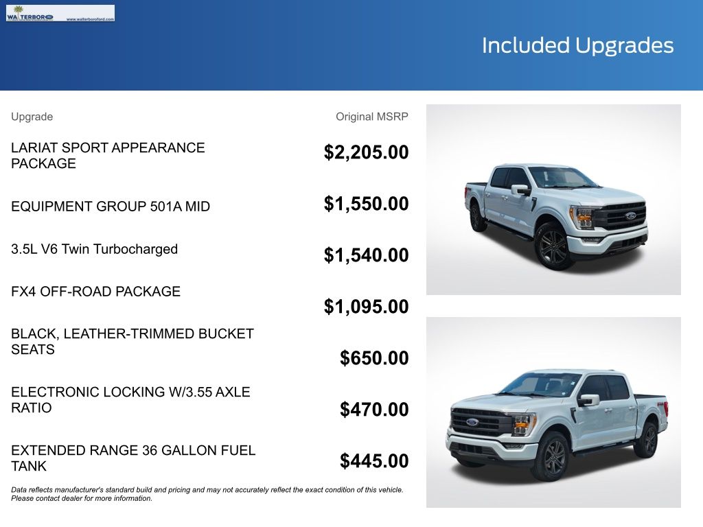 2022 Ford F-150 Lariat White at Walterboro Ford