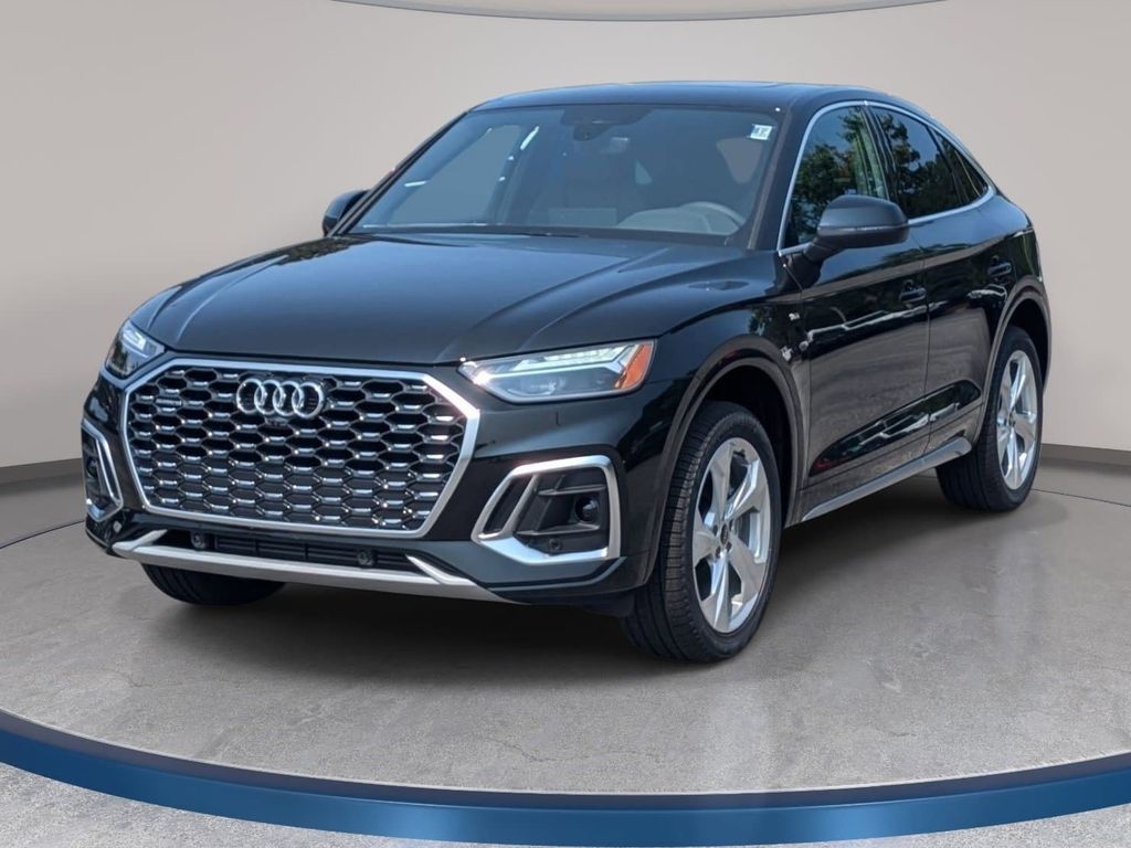 Mythos Black Metallic 2025 Audi Q5 Sportback quattro Premium Plus S Line 45 TFSI Sedan All-Wheel Drive 7-Speed Automatic