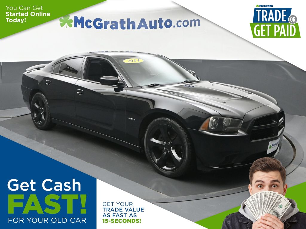 Pitch Black 2014 Dodge Charger Sedan Rear-Wheel Drive 5-Speed Automatic