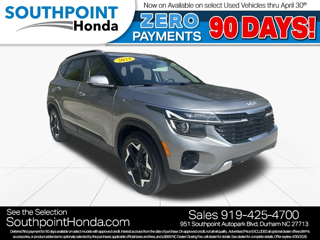 Steel Gray 2024 Kia Seltos EX AWD SUV / Crossover All-Wheel Drive Continuously Variable Transmission