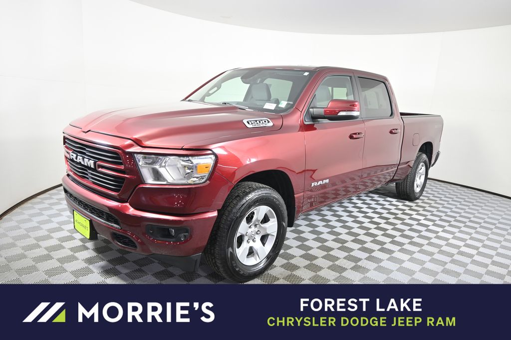 Delmonico Red Pearlcoat 2021 RAM 1500 Big Horn Crew Cab 4WD Pickup Truck Four-Wheel Drive 8-Speed Automatic