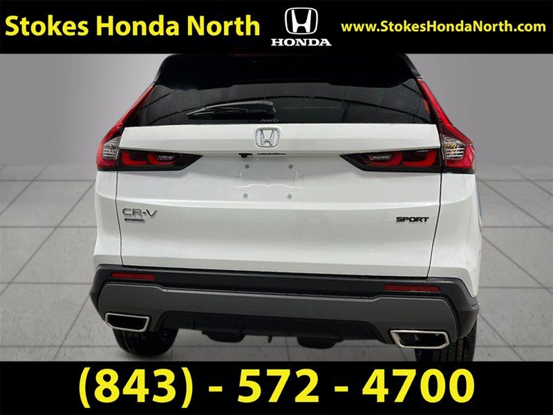 2025 Honda CR-V Hybrid Sport White at Stokes Honda North