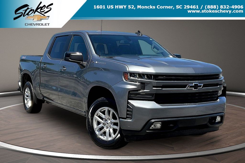 Gray (Satin Steel Metallic) 2020 Chevrolet Silverado 1500 Pickup Truck Four-Wheel Drive 8-Speed Automatic