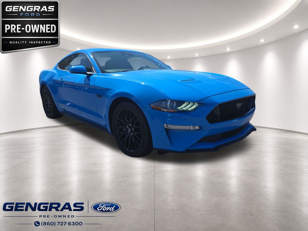 Grabber Blue Metallic 2022 Ford Mustang Coupe Rear-Wheel Drive 6-Speed Manual