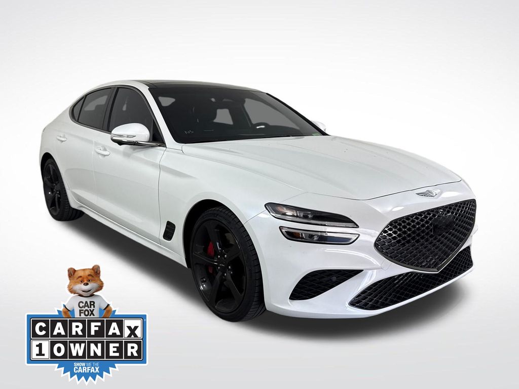 Uyuni White 2026 Genesis G70 Sedan Rear-Wheel Drive 8-Speed Automatic