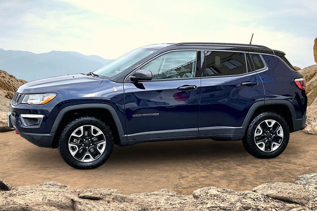 Jazz Blue Pearlcoat 2017 Jeep Compass Trailhawk 4WD SUV / Crossover Four-Wheel Drive 9-Speed Automatic