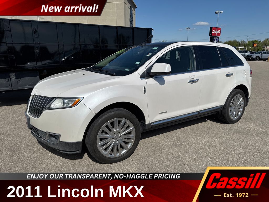 White Platinum Clearcoat Metallic 2011 Lincoln MKX AWD SUV / Crossover All-Wheel Drive 6-Speed Automatic