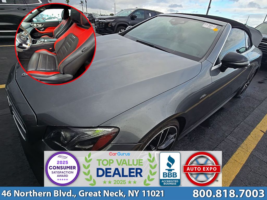 Gray 2020 Mercedes-Benz E-Class AMG E 53 Cabriolet 4MATIC Convertible All-Wheel Drive 9-Speed Automatic