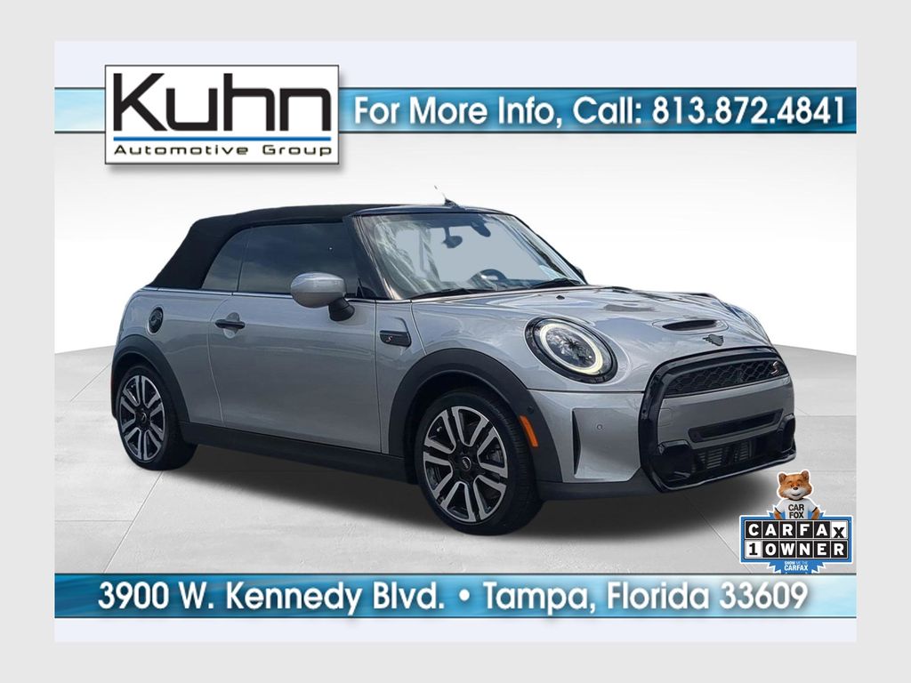 Melting Silver III Metallic 2024 MINI Cooper Convertible Front-Wheel Drive 6-Speed Manual