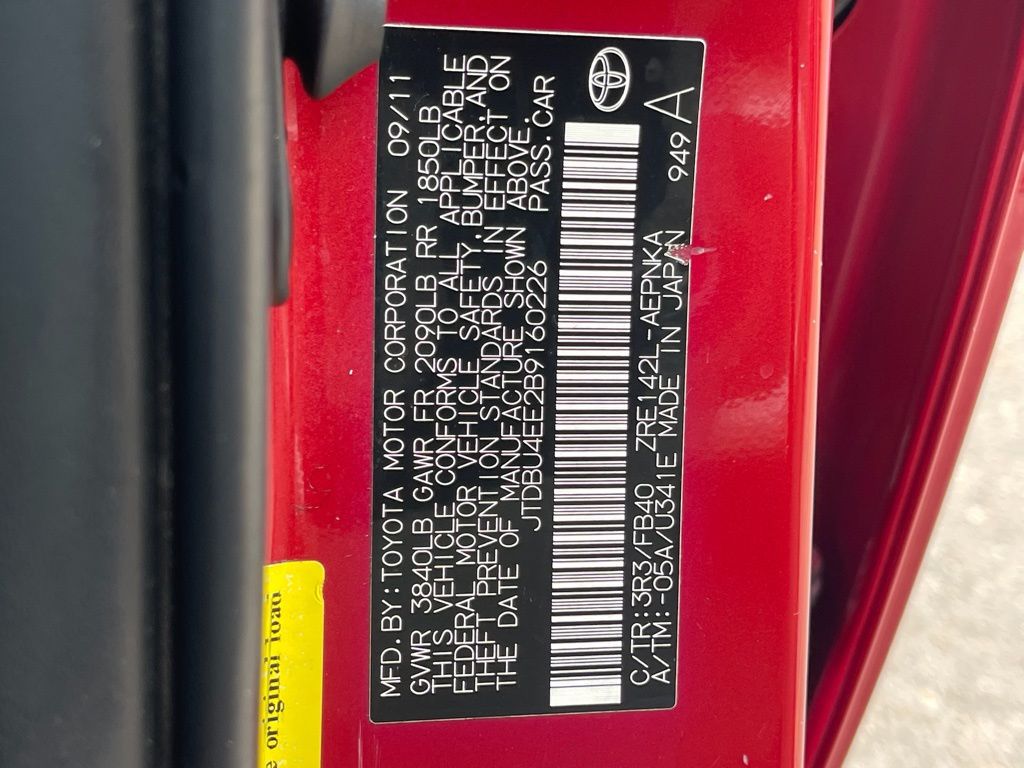 2011 Toyota Corolla LE Red at Emmons Autoplex