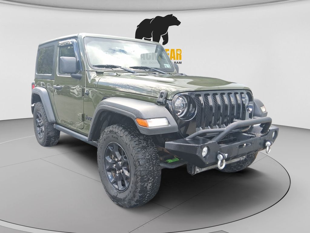 Sarge Green Clearcoat 2022 Jeep Wrangler SUV / Crossover Four-Wheel Drive 8-Speed Automatic