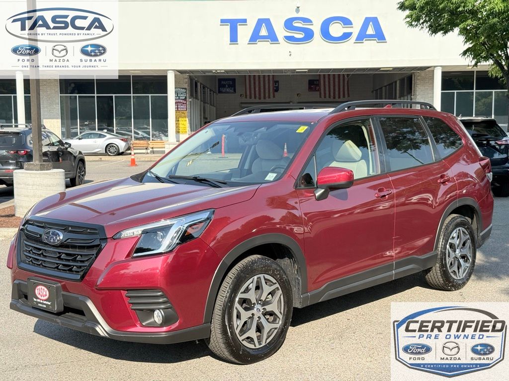 Crimson Red Pearl 2023 Subaru Forester SUV / Crossover All-Wheel Drive Continuously Variable Transmission